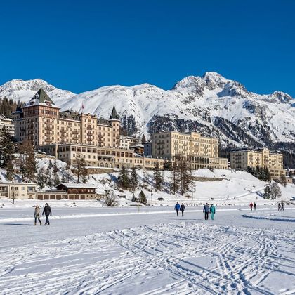 St. Moritz and the frozen lake